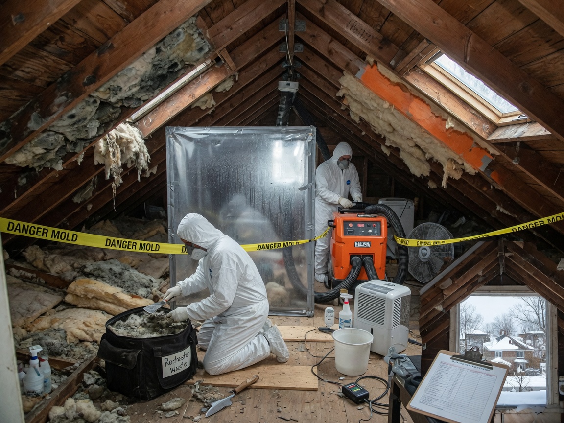 Attic Mold Removal Timeline for Rochester Homeowners