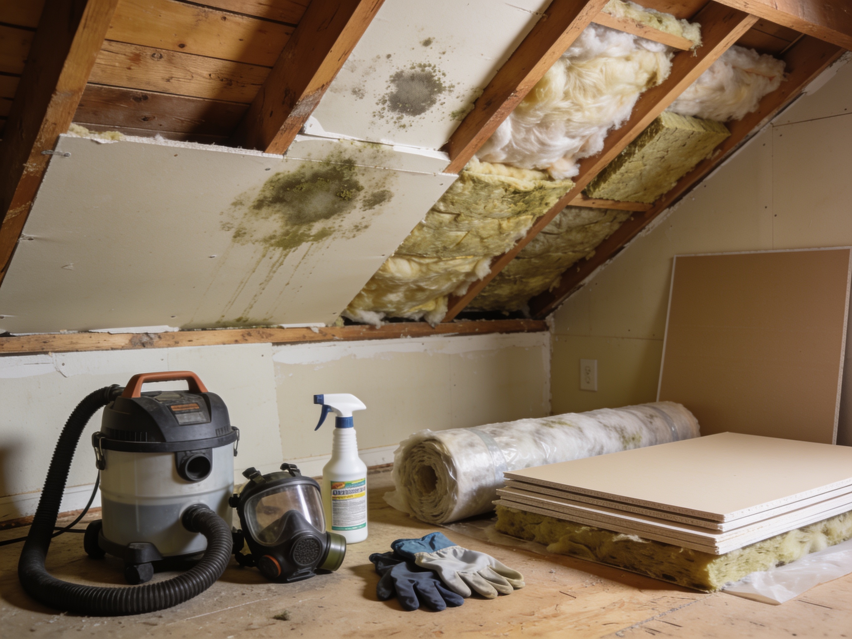 Cost Guide for Removing Mold From Finished Attic Spaces