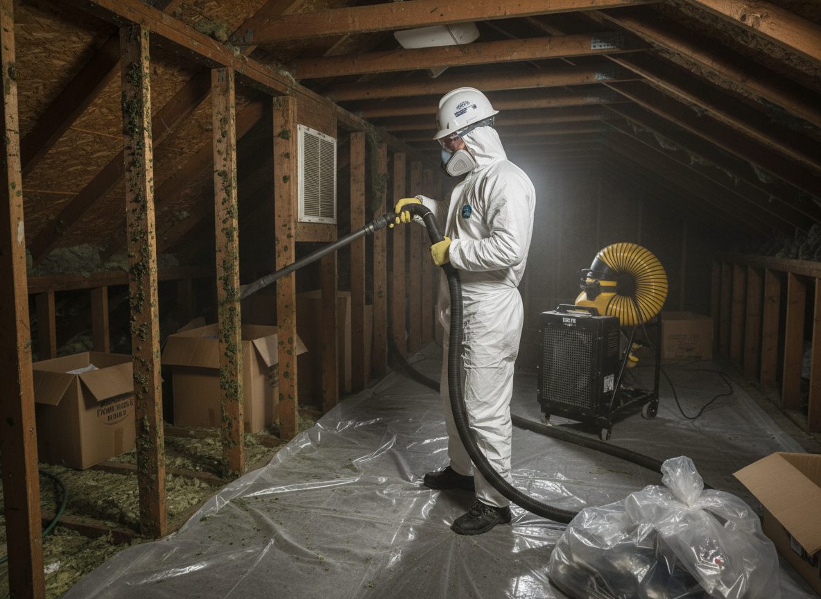 Attic Mold Remediation in Rochester